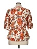 Oddi Floral Ivory Short Sleeve Blouse Size 1X - photo 2