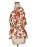 Oddi Floral Ivory Short Sleeve Blouse Size 1X - photo 5