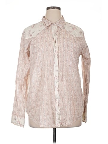 Free People Long Sleeve Button-Down Shirt (view 1)