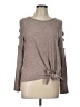 Knapp Studio Brown Long Sleeve Top Size L - photo 1