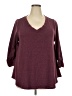 Lane Bryant Burgundy Pullover Sweater Size 18 - 20 Plus - photo 1