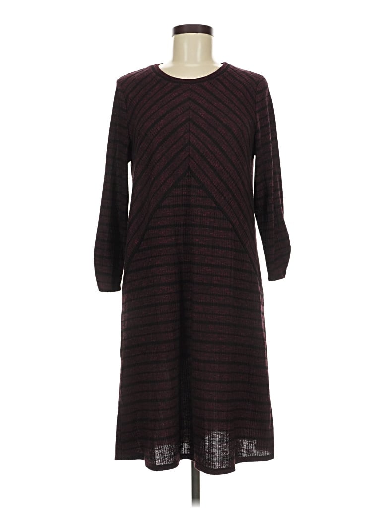 Pre-owned Apt. 9 Casual Dress In Burgundy