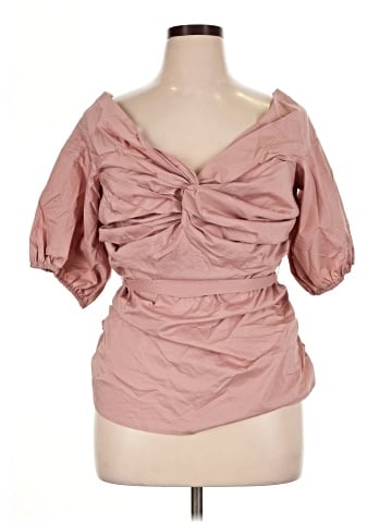 7th Avenue Design Studio New York & Company Short Sleeve Blouse (view 1)
