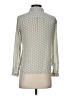 Ann Taylor LOFT 100% Polyester Polka Dots Gray Long Sleeve Blouse Size XS (petite) - photo 2