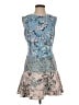 BCBGMAXAZRIA 100% Polyester Paisley Blue Cocktail Dress Size 4 - photo 1
