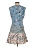 BCBGMAXAZRIA 100% Polyester Paisley Blue Cocktail Dress Size 4 - photo 2