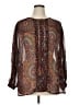Johnny Was Paisley Brown Long Sleeve Blouse Size 1X - photo 1