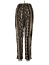 Ambiance Apparel 100% Polyester Chevron-herringbone Gold Casual Pants Size L - photo 2