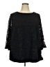 Croft & Barrow Black 3/4 Sleeve Blouse Size 2X - photo 1