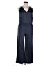 Sarin Mathews Solid Blue Jumpsuit Size XL - photo 1