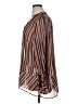 CAbi 100% Polyester Stripes Brown Long Sleeve Blouse Size XL - photo 5