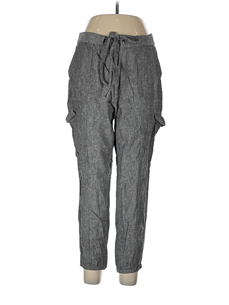 Pre-owned New York And Company Linen Pants In Gray
