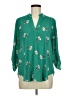 Lush 100% Polyester Green 3/4 Sleeve Blouse Size M - photo 1