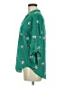 Lush 100% Polyester Green 3/4 Sleeve Blouse Size M - photo 5