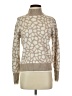 Vineyard Vines Animal Print Ivory Turtleneck Sweater Size S - photo 1