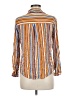 Miss Selfridge Stripes Yellow Long Sleeve Button-Down Shirt Size 6 - photo 2