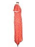 Retro 100% Polyester Hearts Red Casual Dress Size L - photo 4