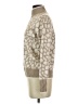Vineyard Vines Animal Print Ivory Turtleneck Sweater Size S - photo 5