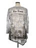 Jess & Jane Silver 3/4 Sleeve Blouse Size 1X - photo 2