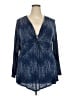 Style&Co Blue Long Sleeve Blouse Size 3X - photo 1