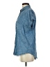 Thread & Supply 100% Lyocell Blue Short Sleeve Button-Down Shirt Size S - photo 5