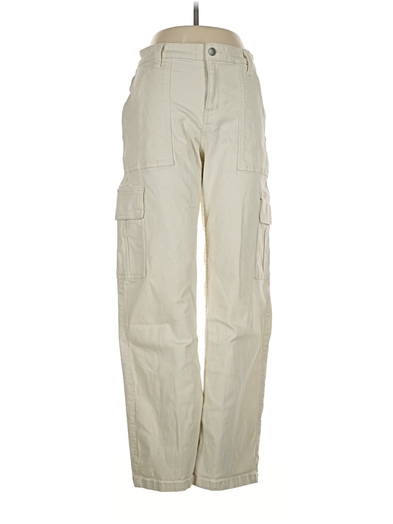 Pre-owned Hollister Cargo Pants In Ivory