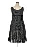 Sandra Darren 100% Polyester Polka Dots Black Casual Dress Size 16 - photo 1