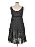 Sandra Darren 100% Polyester Polka Dots Black Casual Dress Size 16 - photo 2