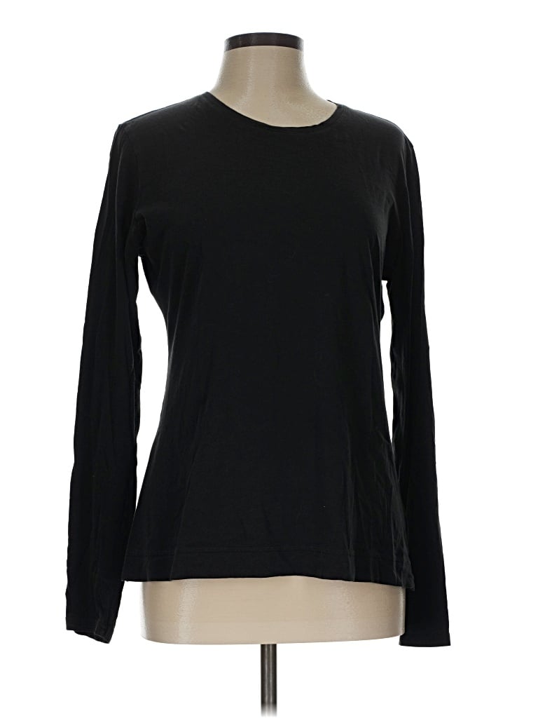 Pre-owned Adam Lippes Long Sleeve T-shirt In Black