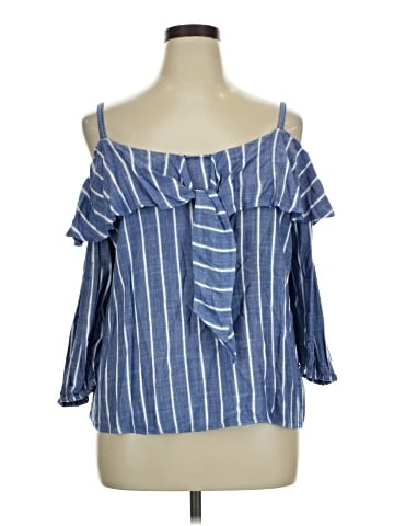 INC International Concepts 3/4 Sleeve Blouse (view 1)