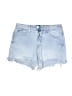 Free Assembly Blue Denim Shorts Size 4 - photo 1