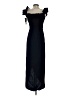 Xscape Solid Black Cocktail Dress Size 4 - photo 2