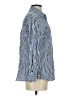 Sigrid Olsen 100% Cotton Stripes Blue Long Sleeve Button-Down Shirt Size XS - photo 4
