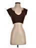 Out From Under Brown Short Sleeve Top Size XS - photo 1