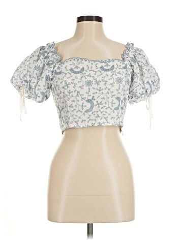 LoveShackFancy Short Sleeve Blouse (view 1)