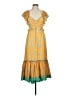 Three Floor Tropical Yellow Casual Dress Size 6 - photo 1
