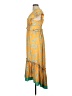 Three Floor Tropical Yellow Casual Dress Size 6 - photo 5