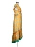 Three Floor Tropical Yellow Casual Dress Size 6 - photo 4
