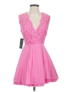 pink cocktail dress amazon Pink Chiffon Cocktail Dress: Knee Length Greek Party Gown