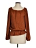 MICHAEL Michael Kors 100% Polyester Orange Long Sleeve Blouse Size S - photo 1