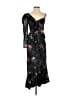 AMUR 100% Polyester Floral Black Cocktail Dress Size 2 - photo 1