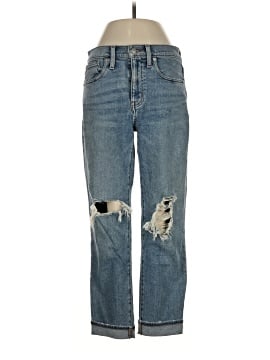 Madewell The Petite Girljean in Cadell Wash: Ripped Edition (view 1)
