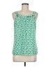 Skies Are Blue 100% Polyester Green Tank Top Size M - photo 1