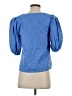 Emily McCarthy 100% Cotton Blue Short Sleeve Blouse Size XS - photo 2