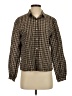 Everlane Houndstooth Brown Long Sleeve Button-Down Shirt Size 2 - photo 1