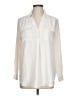Ann Taylor Color Block Ivory Long Sleeve Blouse Size Lg Petite - photo 1