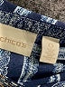 Chico's 100% Polyester Gray 3/4 Sleeve Blouse Size S - photo 7
