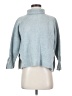 Wrap Stripes Blue Wool Pullover Sweater Size 4 - photo 1