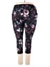 Avia Floral Black Active Pants Size 3X - photo 2
