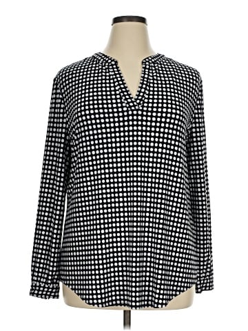 Anne Klein Long Sleeve Blouse (view 1)
